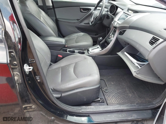 2012 Hyundai Elantra GLS with VIN KMHDH4AE8CU407441, listed as a IAAI auction lot 42125996 with 187,536 mi miles. Bid and sale history available at carsss.com. Image 5.