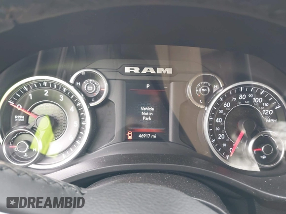 2019 Ram 1500 Big Horn with VIN 1C6SRFFT6KN623770, listed as a IAAI auction lot 41887518 with 46,917 mi miles and . Bid and sale history available at DreamBid. Image 7.