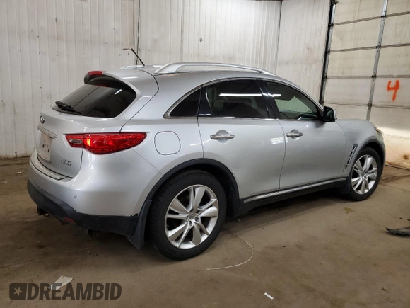 2012 Infiniti FX with VIN JN8AS1MW2CM153273, listed as a Copart auction lot 49504415 with 134,649 mi miles and Salvage Title. Bid and sale history available at carsss.com. Image 3.