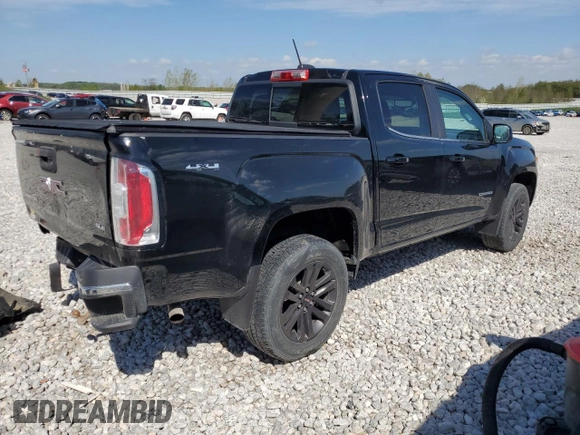 2019 GMC Canyon 4WD SLE with VIN 1GTG6CEN0K1345318, listed as a Copart auction lot 53082844 with 58,453 mi miles and Salvage Title. Bid and sale history available at carsss.com. Image 3.