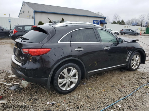 2015 Infiniti QX70 with VIN JN8CS1MW2FM480270, listed as a Copart auction lot 85131594 with NaN miles and Non Repairable. Bid and sale history available at carsss.com. Image 3.