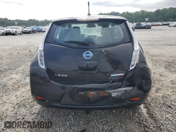 2013 Nissan LEAF SV with VIN 1N4AZ0CP1DC408729, listed as a Copart auction lot 57036265 with 72,881 mi miles and Salvage title. Bid and sale history available at DreamBid. Image 6.