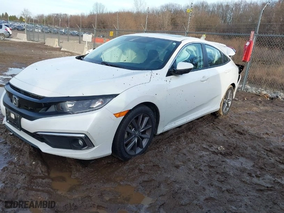 2019 Honda Civic Sedan EX-L with VIN 19XFC1F70KE018732, listed as a IAAI auction lot 41218403 with 35,280 mi miles. Bid and sale history available at carsss.com. Image 2.