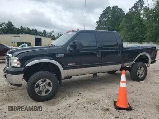 2005 Ford F-250 XL with VIN 1FTSW21P45EB92743, listed as a Copart auction lot 60080585 with 161,420 mi miles and Salvage title. Bid and sale history available at DreamBid. Image 1.