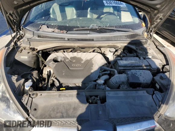 2012 Hyundai Veloster w/Red Int with VIN KMHTC6AD5CU030242, listed as a Copart auction lot 83016604 with 142,555 mi miles and Salvage title. Bid and sale history available at DreamBid. Image 11.