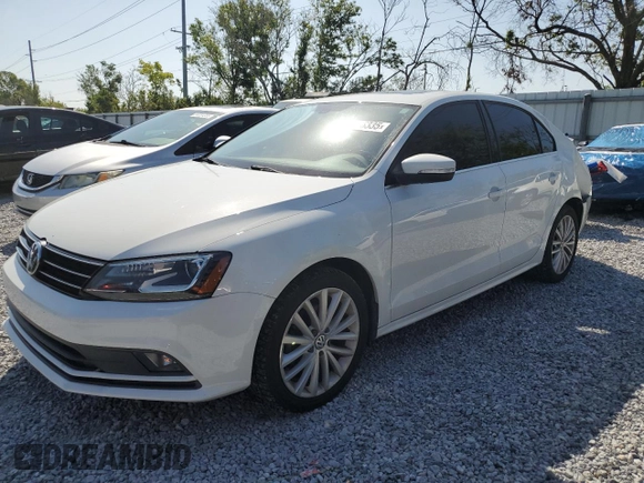 2016 Volkswagen Jetta Sedan 1.8T SEL with VIN 3VWL17AJ2GM203423, listed as a Copart auction lot 51016335 with 91,100 mi miles and Salvage Title. Bid and sale history available at carsss.com. Image 1.