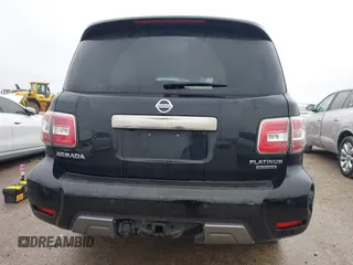 2019 Nissan Armada Platinum with VIN JN8AY2NEXK9756080, listed as a IAAI auction lot 41565485 with 58,521 mi miles. Bid and sale history available at carsss.com. Image 17.