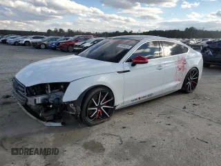 2018 Audi A5 Sportback Premium Plus with VIN WAUENCF55JA019311, listed as a Copart auction lot 39348524 with 59,869 mi miles. Bid and sale history available at carsss.com. Image 1.