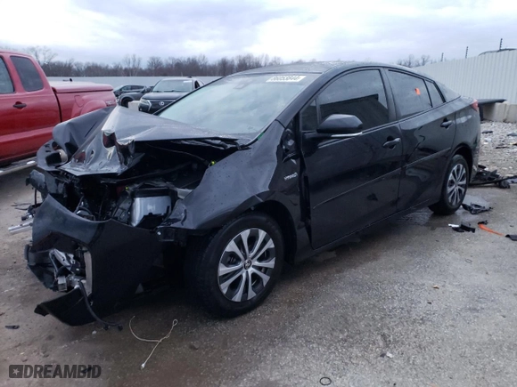 2022 Toyota Prius LE with VIN JTDL9MFU0N3031954, listed as a Copart auction lot 86053844 with 53,625 mi miles and Non Repairable. Bid and sale history available at carsss.com. Image 1.