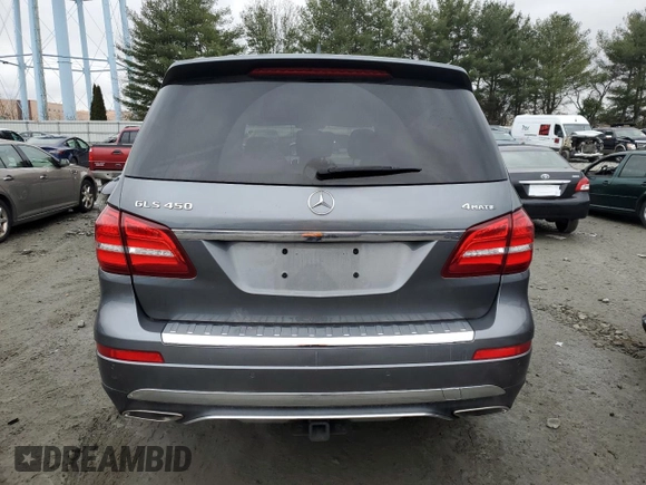 2017 Mercedes-Benz GLS 450 with VIN 4JGDF6EEXHA828548, listed as a Copart auction lot 40646474 with 73,071 mi miles and . Bid and sale history available at DreamBid. Image 6.