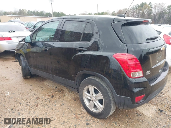 2020 Chevrolet Trax LS with VIN KL7CJKSB5LB321008, listed as a IAAI auction lot 41855276 with 77,473 mi miles. Bid and sale history available at carsss.com. Image 3.