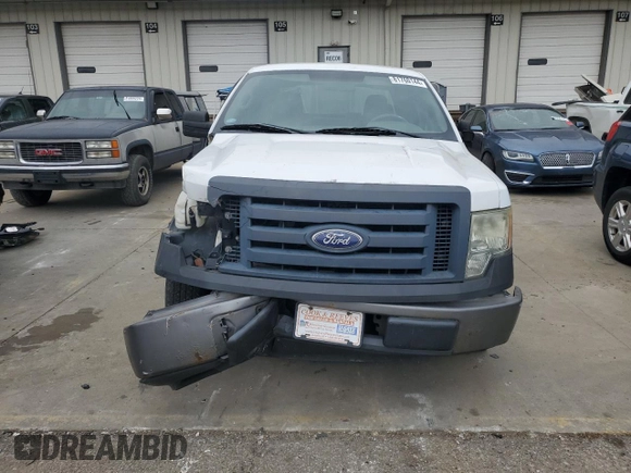 2010 Ford F-150 XL with VIN 1FTFX1CV6AKA84169, listed as a Copart auction lot 81760144 with 281,005 mi miles and Salvage Title. Bid and sale history available at carsss.com. Image 5.