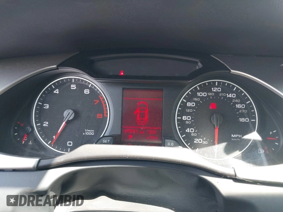 2010 Audi A4 Premium с VIN WAUBFAFL0AN028929, выставлен на аукционе IAAI как лот 42523521 с пробегом 97 591 миль миль и . История ставок и продаж доступна на DreamBid. Изображение 7.
