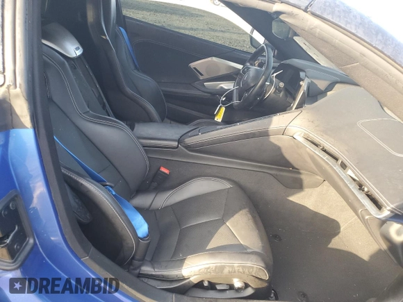 2021 Chevrolet Corvette 2LT with VIN 1G1YB2D43M5121211, listed as a Copart auction lot 74341234 with 12,074 mi miles and Salvage Title. Bid and sale history available at carsss.com. Image 10.