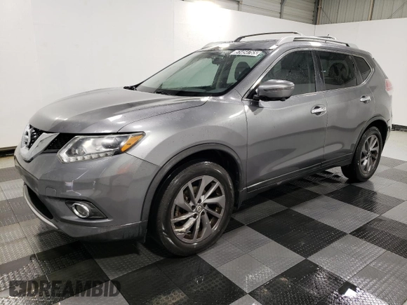 2016 Nissan Rogue SL with VIN 5N1AT2MT4GC881141, listed as a Copart auction lot 51454765 with 129,310 mi miles and Clean Title. Bid and sale history available at carsss.com. Image 1.