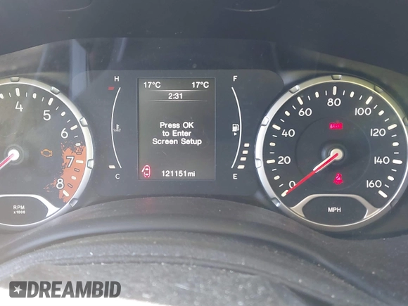 2016 Jeep Renegade Sport with VIN ZACCJBAW1GPC59187, listed as a IAAI auction lot 41699358 with 121,151 mi miles. Bid and sale history available at carsss.com. Image 7.
