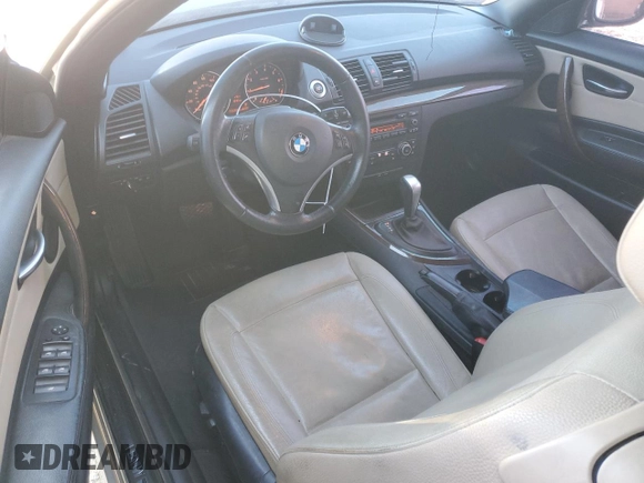 2011 BMW 1 Series 128i with VIN WBAUL7C53BVM79803, listed as a Copart auction lot 89258015 with 132,266 mi miles and Salvage title. Bid and sale history available at DreamBid. Image 8.