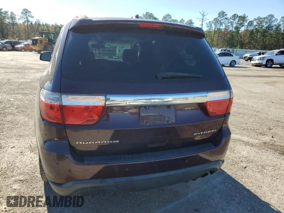 2012 Dodge Durango Citadel with VIN 1C4RDHEG5CC130259, listed as a Copart auction lot 82764844 with 145,930 mi miles and Salvage title. Bid and sale history available at DreamBid. Image 6.