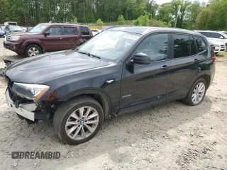 2017 BMW X3 xDrive28i z VIN 5UXWX9C32H0T21595, wystawiony jako Copart lot #57214135 z przebiegiem Nie podano mil oraz Szkoda całkowita • Salvage title. Historia ofert i sprzedaży dostępna na DreamBid. Obrazek 1.