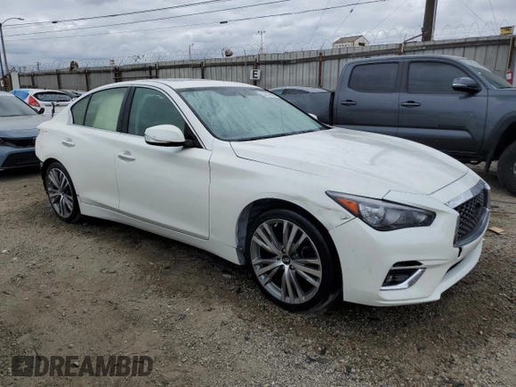 2018 Infiniti Q50 Sport z VIN JN1EV7AP9JM362031, wystawiony jako Copart lot #53579505 z przebiegiem 57 217 mil mil oraz Szkoda całkowita • Salvage title. Historia ofert i sprzedaży dostępna na DreamBid. Obrazek 4.