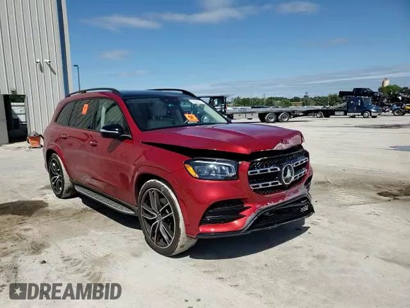 2022 Mercedes-Benz GLS with VIN 4JGFF5KE8NA648777, listed as a Copart auction lot 49036943 with 17,416 mi miles. Bid and sale history available at carsss.com. Image 12.