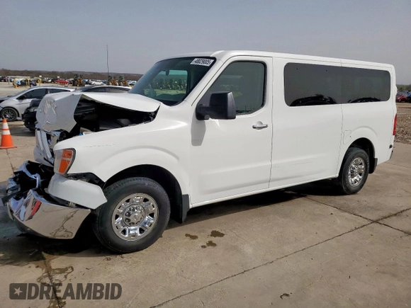 2018 Nissan NV SV with VIN 5BZBF0AA0JN851198, listed as a Copart auction lot 48029005 with 88,007 mi miles and Salvage title. Bid and sale history available at DreamBid. Image 1.