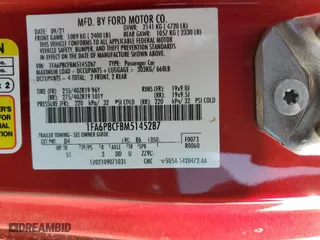 2021 Ford Mustang GT with VIN 1FA6P8CF8M5145287, listed as a Copart auction lot 47650835 with 14,971 mi miles and Salvage Title. Bid and sale history available at carsss.com. Image 12.