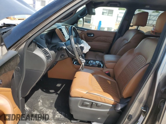 2021 Infiniti QX80 SENSORY with VIN JN8AZ2BC6M9475879, listed as a Copart auction lot 70437604 with 0 mi miles and Salvage Title. Bid and sale history available at carsss.com. Image 7.