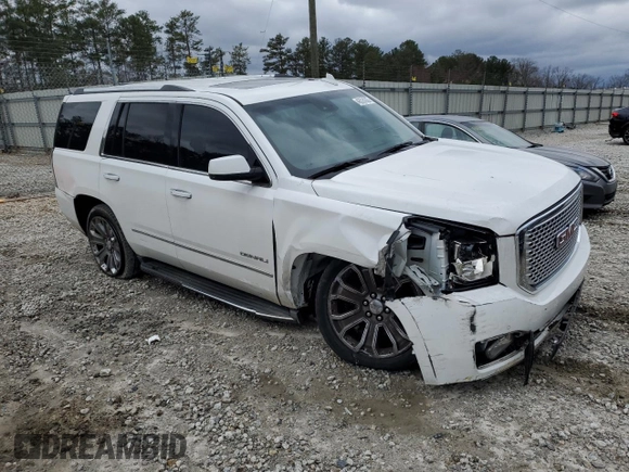 2015 GMC Yukon Denali with VIN 1GKS1CKJ1FR526594, listed as a Copart auction lot 46524205 with 99,095 mi miles and Salvage Title. Bid and sale history available at carsss.com. Image 4.