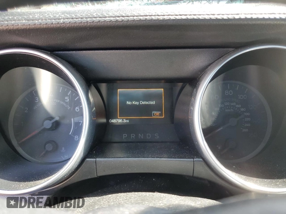 2022 Ford Mustang EcoBoost with VIN 1FA6P8TH6N5104725, listed as a Copart auction lot 46689865 with 48,796 mi miles and Salvage title. Bid and sale history available at DreamBid. Image 9.