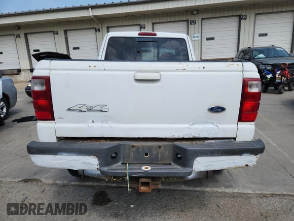 2002 Ford Ranger XL Fleet with VIN 1FTZR45E22PA53771, listed as a Copart auction lot 59561425 with 134,977 mi miles and Salvage title. Bid and sale history available at DreamBid. Image 6.