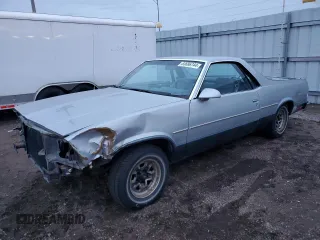1987 Chevrolet El Camino with VIN 3GCCW80H1HS905822, listed as a Copart auction lot 83686744 with 83,492 mi miles and Salvage Title. Bid and sale history available at carsss.com. Image 1.