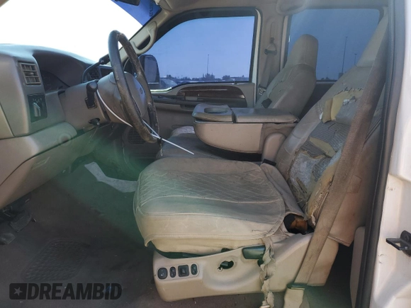 2001 Ford F-250 XL with VIN 1FTNW21FX1EB97783, listed as a Copart auction lot 58166315 with 244,201 mi miles and Clean title. Bid and sale history available at DreamBid. Image 7.