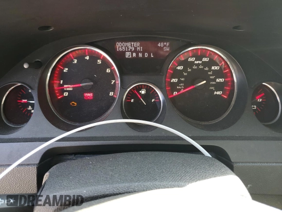 2009 GMC Acadia SLT1 with VIN 1GKER23D19J128703, listed as a Copart auction lot 47024315 with 165,179 mi miles and Salvage Title. Bid and sale history available at carsss.com. Image 9.