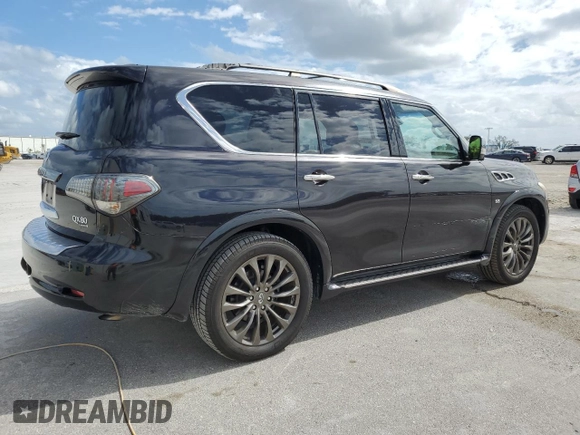 2015 Infiniti QX80 Limited with VIN JN8AZ2NE8F9086449, listed as a Copart auction lot 74882054 with 138,614 mi miles and Salvage Title. Bid and sale history available at carsss.com. Image 3.