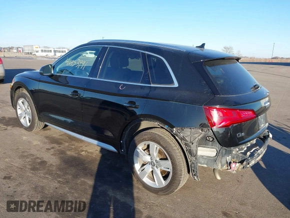 2019 Audi Q5 Premium Plus with VIN WA1BNAFY7K2107397, listed as a IAAI auction lot 41453991 with 60,883 mi miles. Bid and sale history available at carsss.com. Image 3.