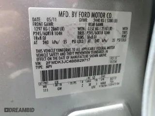 2011 Ford Edge SEL with VIN 2FMDK3JC4BBB29717, listed as a Copart auction lot 51892655 with 156,290 mi miles and Salvage Title. Bid and sale history available at carsss.com. Image 14.