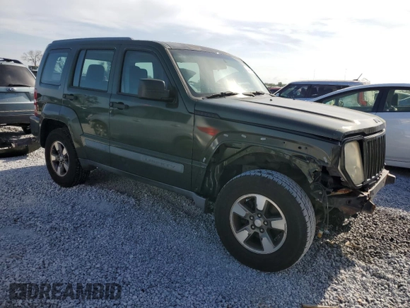 2008 Jeep Liberty Sport with VIN 1J8GP28K48W106979, listed as a Copart auction lot 54400165 with 182,179 mi miles and Non Repairable. Bid and sale history available at DreamBid. Image 4.