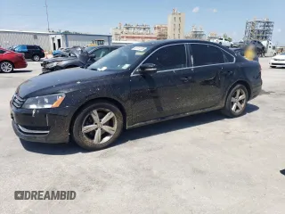 2013 Volkswagen Passat SE w/Sunroof with VIN 1VWBH7A38DC128488, listed as a Copart auction lot 53741205 with 149,118 mi miles and Salvage Title. Bid and sale history available at carsss.com. Image 1.
