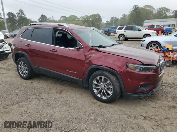 2020 Jeep Cherokee Altitude with VIN 1C4PJLLB0LD543159, listed as a Copart auction lot 50704875 with 33,845 mi miles and Salvage Title. Bid and sale history available at carsss.com. Image 4.