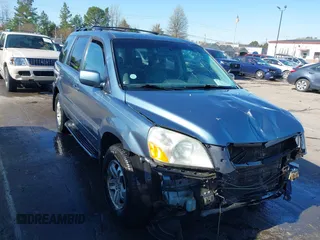 2005 Honda Pilot EX-L z VIN 5FNYF18555B034600, wystawiony jako IAAI lot #41872536 z przebiegiem 268 808 mil mil oraz . Historia ofert i sprzedaży dostępna na DreamBid. Obrazek 1.