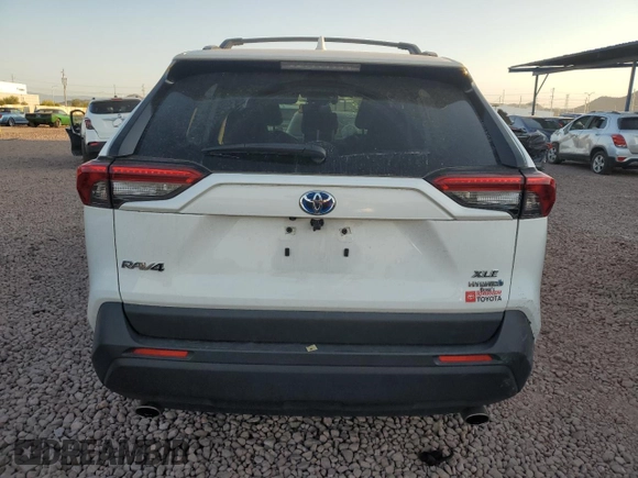 2021 Toyota RAV4 Hybrid XLE with VIN JTMRWRFV0MD117606, listed as a Copart auction lot 52412695 with 64,682 mi miles and Salvage Title. Bid and sale history available at carsss.com. Image 6.