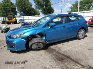 2018 Subaru Impreza Premium with VIN 4S3GTAD6XJ3743159, listed as a Copart auction lot 61941885 with 103,666 mi miles and Salvage title. Bid and sale history available at DreamBid. Image 1.