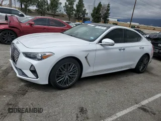 2019 Genesis G70 2.0T Advanced with VIN KMTG34LA1KU026797, listed as a Copart auction lot 50810975 with 30,207 mi miles and Salvage Title. Bid and sale history available at carsss.com. Image 1.