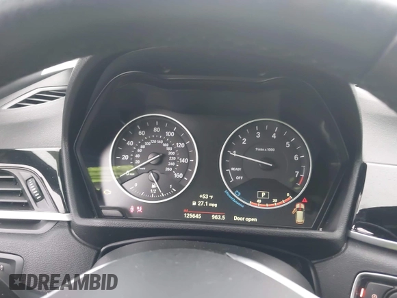 2017 BMW X1 xDrive28i with VIN WBXHT3C32H5F70152, listed as a IAAI auction lot 42184934 with 125,645 mi miles and . Bid and sale history available at DreamBid. Image 7.
