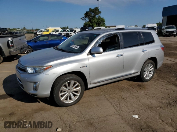 2012 Toyota Highlander Hybrid Limited with VIN JTEDC3EH1C2007813, listed as a Copart auction lot 69659804 with 89,635 mi miles and Clean Title. Bid and sale history available at carsss.com. Image 1.