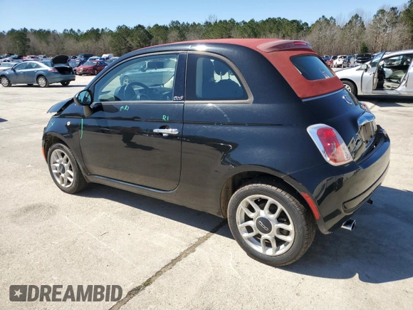 2013 FIAT 500 Pop with VIN 3C3CFFDR4DT590272, listed as a Copart auction lot 47265165 with 73,734 mi miles and Salvage title. Bid and sale history available at DreamBid. Image 2.