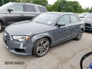 2017 Audi A3 Sedan Premium with VIN WAUAUGFF4H1050030, listed as a Copart auction lot 63383713 with 86,076 mi miles. Bid and sale history available at carsss.com. Image 1.