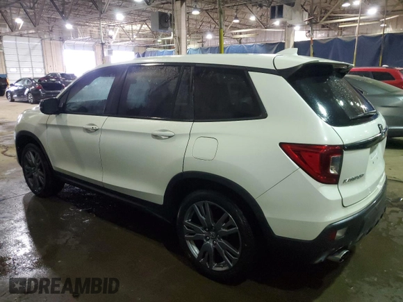 2020 Honda Passport EX-L with VIN 5FNYF7H58LB003115, listed as a Copart auction lot 49128305 with 57,482 mi miles and Non Repairable. Bid and sale history available at carsss.com. Image 2.
