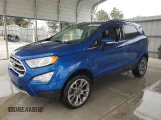 2019 Ford EcoSport Titanium with VIN MAJ6S3KL4KC291462, listed as a Copart auction lot 43138525 with 154,988 mi miles and Clean Title. Bid and sale history available at DreamBid. Image 1.